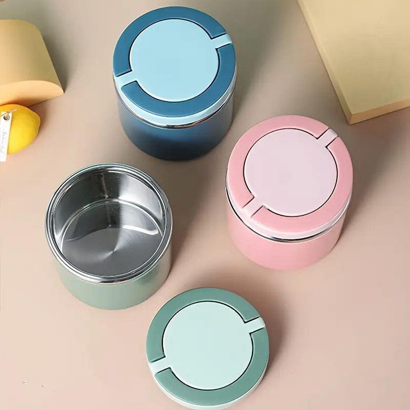 Stainless Steel Insulated Lunch Box Bento Box Thermal Food Container Breakfast - Green V528-LNSULATED-630ML-GREEN-798518