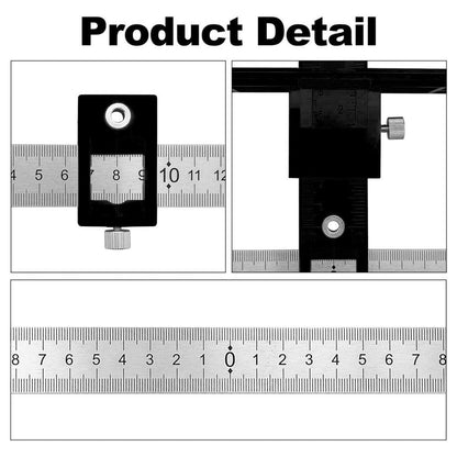 Furniture Carpentry Drill Guide Punch Locator Woodworking Hole Locator Ruler - Black V528-LOCALIZER-BLACK-607199