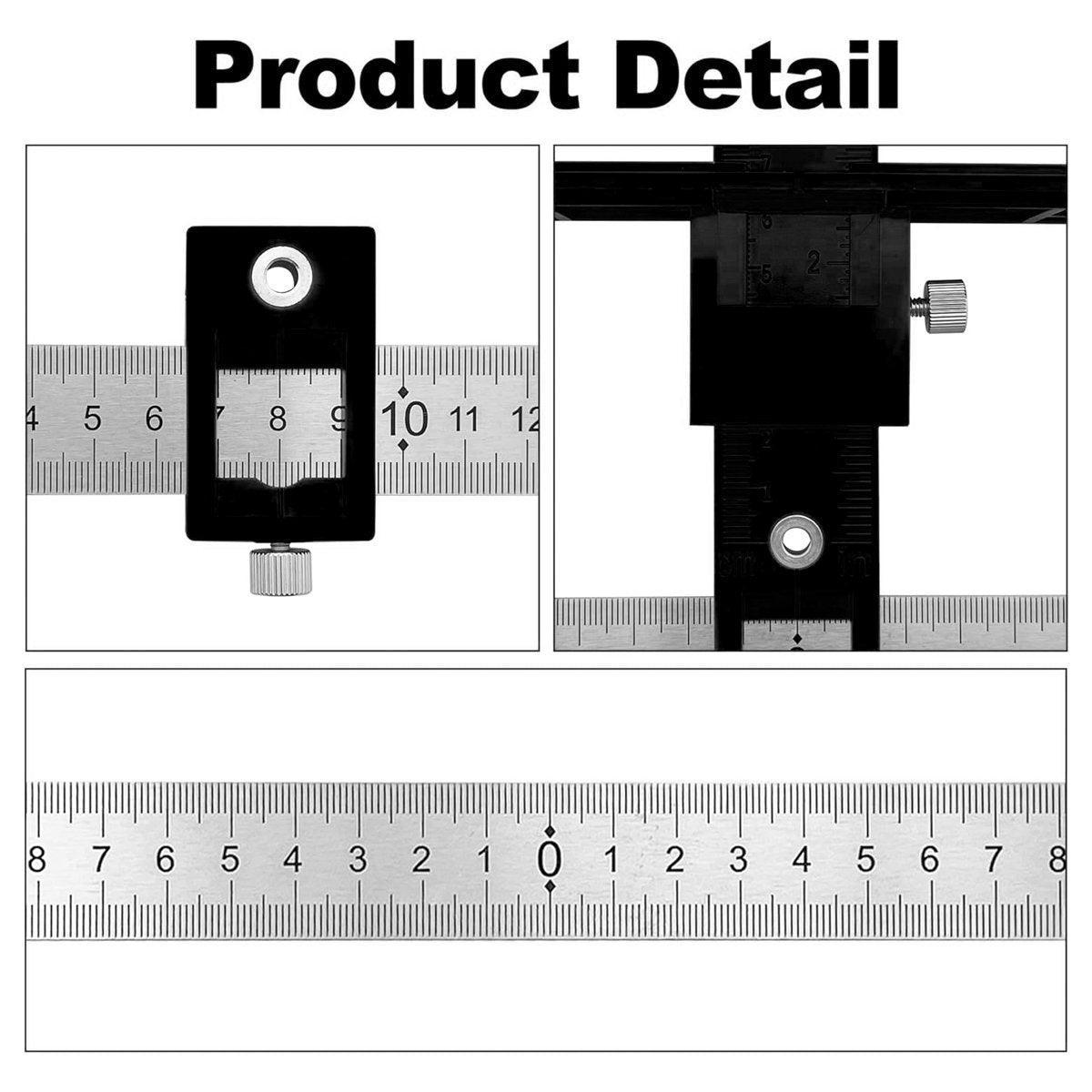 Furniture Carpentry Drill Guide Punch Locator Woodworking Hole Locator Ruler - Blue V528-LOCALIZER-BLUE-695969
