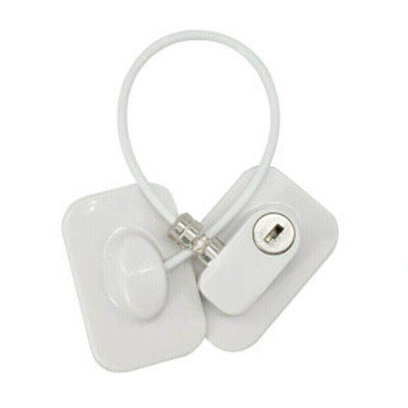 Refrigerator Lock with Keys for Fridge Cabinet Window Door and Drawer Latch Use - Black V528-LOCK-BLACK-528741