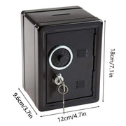 Piggy Bank Safe Cash Register Box Small Household Money Storage Safe V528-LOCK-BOX-BLACK-505821