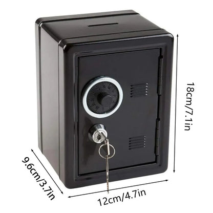 Piggy Bank Safe Cash Register Box Small Household Money Storage Safe V528-LOCK-BOX-BLACK-505821
