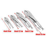 Multi-functional C-type Pliers Strong Manual Grip Round Mouth Clamping Tool - 7inch