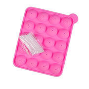 2pcs 20 Holes Round Silicone Moulds for Lollipop Candy Making Baking Tools V528-LOLLIPOP-MOLD-2PCS-652114