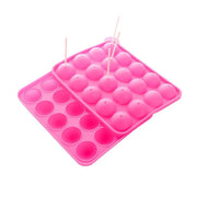 2pcs 20 Holes Round Silicone Moulds for Lollipop Candy Making Baking Tools V528-LOLLIPOP-MOLD-2PCS-652114