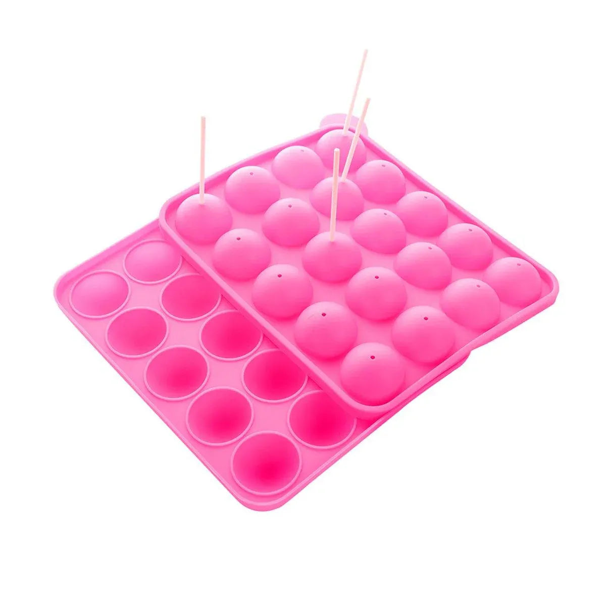 2pcs 20 Holes Round Silicone Moulds for Lollipop Candy Making Baking Tools V528-LOLLIPOP-MOLD-2PCS-652114