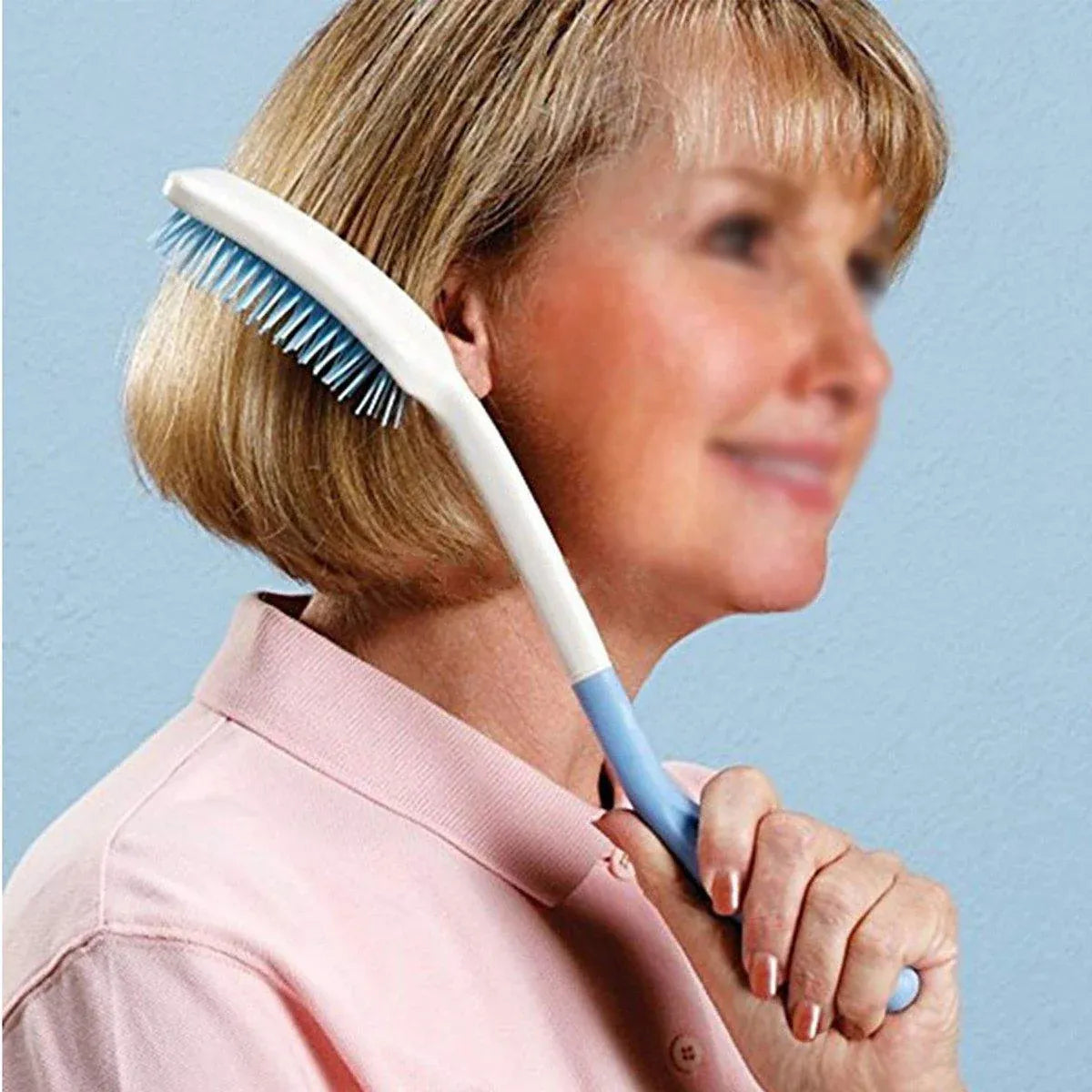 Extra Long Handle Comb Teeth and Brush for Elderly Easy Grip Hair Care Tool V528-LONG-COMB-446571