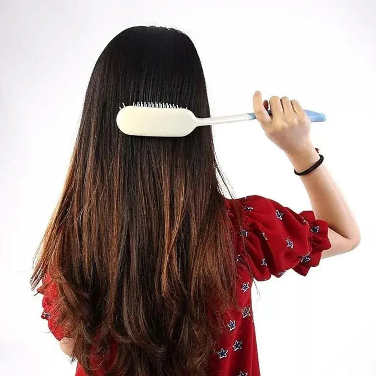 Extra Long Handle Comb Teeth and Brush for Elderly Easy Grip Hair Care Tool V528-LONG-COMB-446571