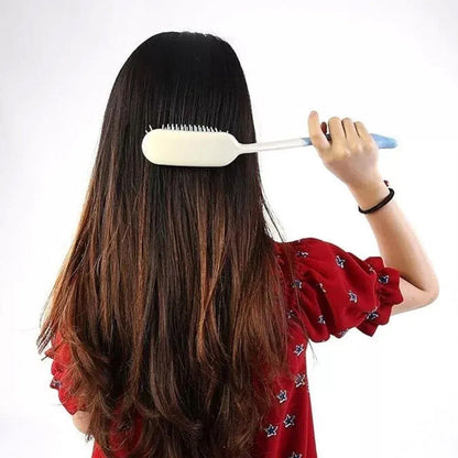 Extra Long Handle Comb Teeth and Brush for Elderly Easy Grip Hair Care Tool V528-LONG-COMB-446571