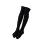 Womens Girls Long Socks Over Knee Thigh High Stockings Hosiery Tights Pantyhose - Black V528-LONGSOCKS-BLACK-980154