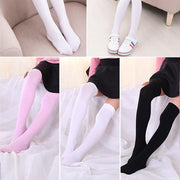 Womens Girls Long Socks Over Knee Thigh High Stockings Hosiery Tights Pantyhose - Black V528-LONGSOCKS-BLACK-980154