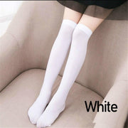 Womens Girls Long Socks Over Knee Thigh High Stockings Hosiery Tights Pantyhose - Black V528-LONGSOCKS-BLACK-980154