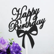 Happy Birthday Cake Topper Colour Printed Acrylic Party Decorations - Blue-Long Strip V528-LONGSTRIP-BLUE-472959