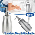 304 Household Stainless Steel Liquid Soap Lotion Shampoo Dispenser Bottle 400ML V528-LOTION-BOTTLE-400ML-593125
