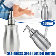 304 Household Stainless Steel Liquid Soap Lotion Shampoo Dispenser Bottle 400ML V528-LOTION-BOTTLE-400ML-593125