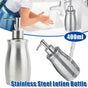 304 Household Stainless Steel Liquid Soap Lotion Shampoo Dispenser Bottle 400ML V528-LOTION-BOTTLE-400ML-593125