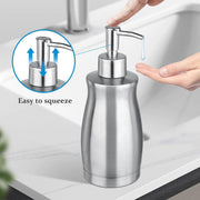 304 Household Stainless Steel Liquid Soap Lotion Shampoo Dispenser Bottle 400ML V528-LOTION-BOTTLE-400ML-593125