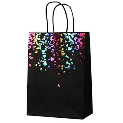 30PCS Kraft Paper Gift Bags Small Love Candy Bags Gold Foil Wedding Party Favors - White-Rose Gold Foil V528-LOVE-GIFT-BAG-30PCS-03-124561