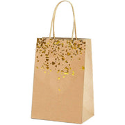30PCS Kraft Paper Gift Bags Small Love Candy Bags Gold Foil Wedding Party Favors - White-Rainbow Foil V528-LOVE-GIFT-BAG-30PCS-04-863553