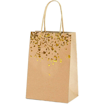 30PCS Kraft Paper Gift Bags Small Love Candy Bags Gold Foil Wedding Party Favors - Black-Gold Foil V528-LOVE-GIFT-BAG-30PCS-06-216072