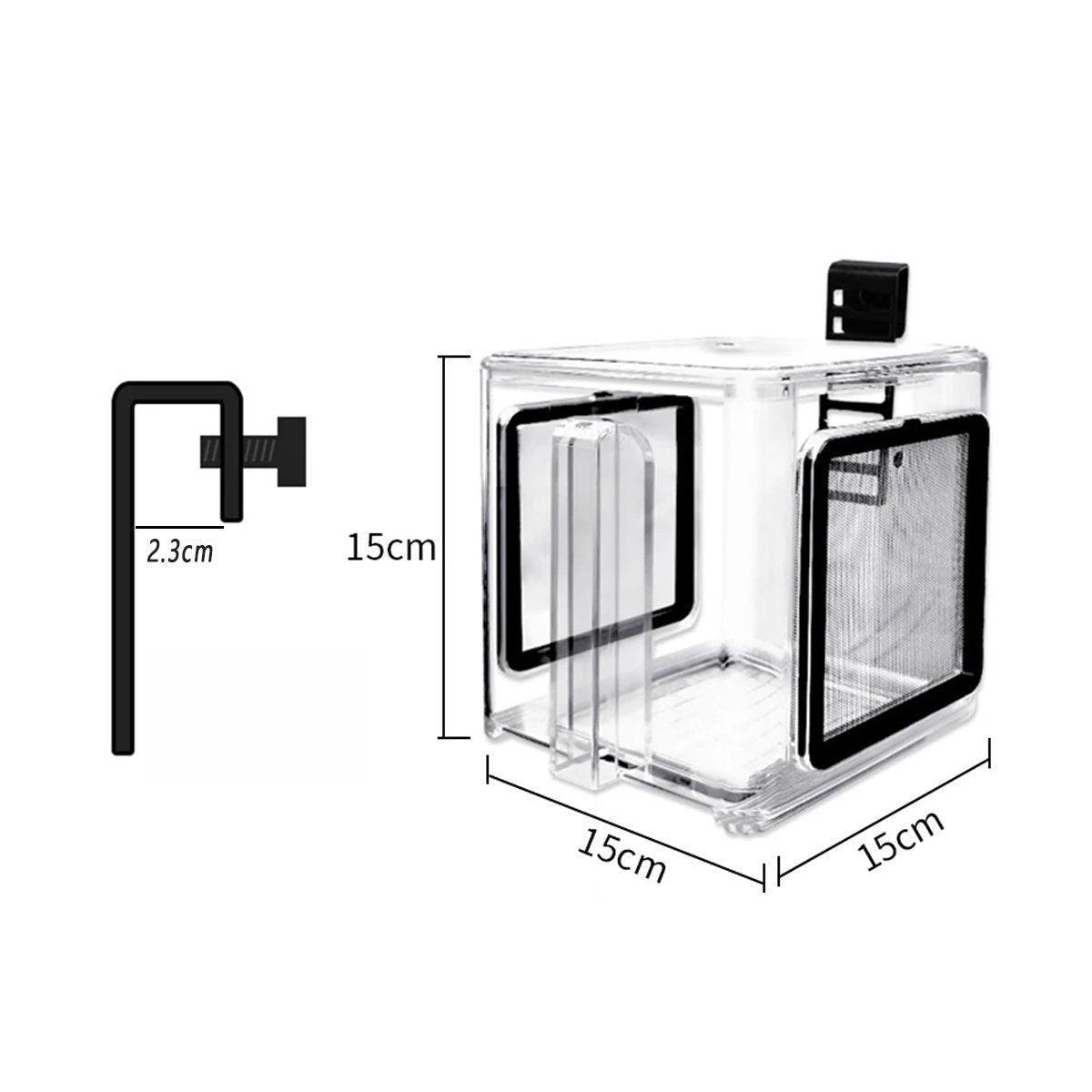 Acrylic Fish Isolation for Aquarium Guppy Fry Tropical Fish Breeding Growth Box V528-LSOLATION-BOX-1PC-589264