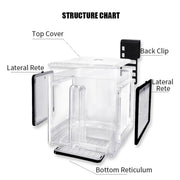 Acrylic Fish Isolation for Aquarium Guppy Fry Tropical Fish Breeding Growth Box V528-LSOLATION-BOX-1PC-589264