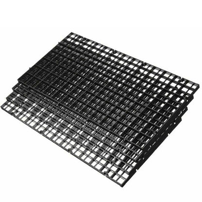 8Pcs Plastic Fish Grid Divider Durable Holder Fish Tank Tray Egg Crate Aquarium - White V528-LSOLATIONBOARD-WHITE-8PCS-84396
