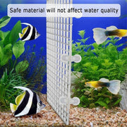 8Pcs Plastic Fish Grid Divider Durable Holder Fish Tank Tray Egg Crate Aquarium - White V528-LSOLATIONBOARD-WHITE-8PCS-84396