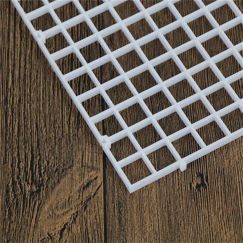 8Pcs Plastic Fish Grid Divider Durable Holder Fish Tank Tray Egg Crate Aquarium - White V528-LSOLATIONBOARD-WHITE-8PCS-84396