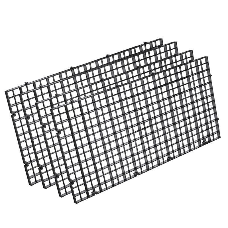 8Pcs Plastic Fish Grid Divider Durable Holder Fish Tank Tray Egg Crate Aquarium - White V528-LSOLATIONBOARD-WHITE-8PCS-84396