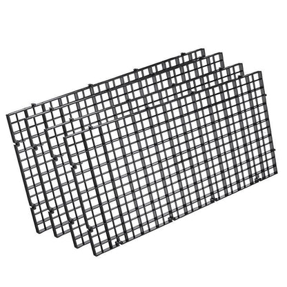 8Pcs Plastic Fish Grid Divider Durable Holder Fish Tank Tray Egg Crate Aquarium - White V528-LSOLATIONBOARD-WHITE-8PCS-84396