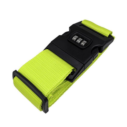 Luggage Strap Code Password Travel Suitcase Secure Lock Safe Nylon Packing Belt - Rose Red V528-LUGGAGESTRAP-PINK-163746