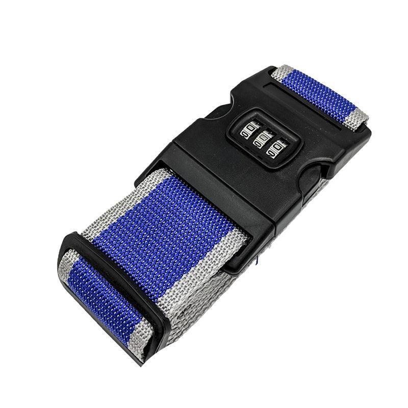 Luggage Strap Code Password Travel Suitcase Secure Lock Safe Nylon Packing Belt - Rose Red V528-LUGGAGESTRAP-PINK-163746