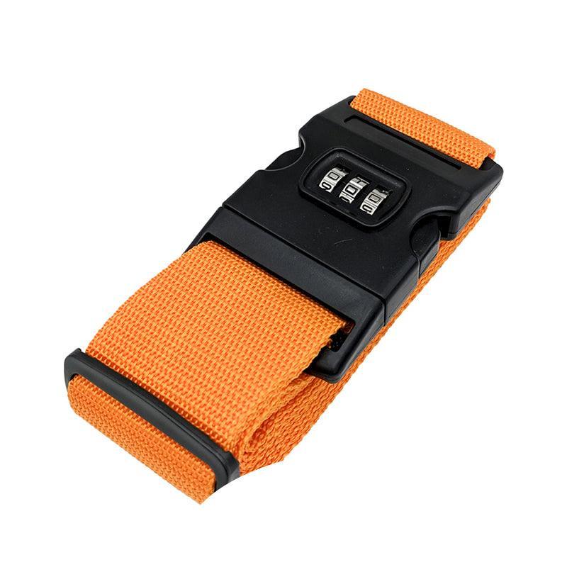 Luggage Strap Code Password Travel Suitcase Secure Lock Safe Nylon Packing Belt - Rose Red V528-LUGGAGESTRAP-PINK-163746
