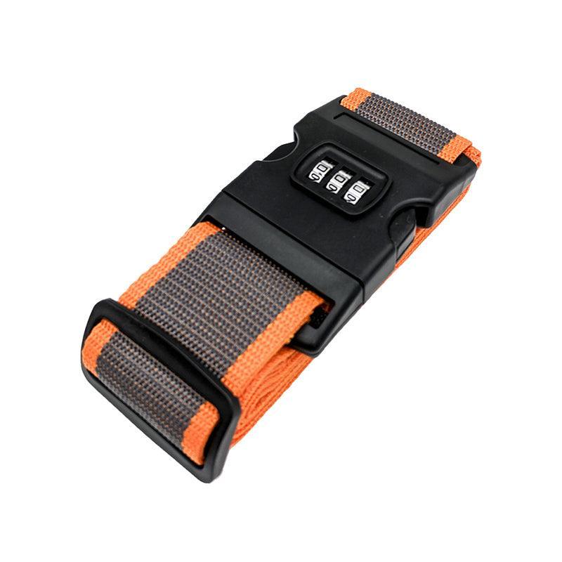 Luggage Strap Code Password Travel Suitcase Secure Lock Safe Nylon Packing Belt - Rose Red V528-LUGGAGESTRAP-PINK-163746