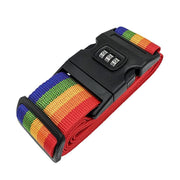 Luggage Strap Code Password Travel Suitcase Secure Lock Safe Nylon Packing Belt - Rose Red V528-LUGGAGESTRAP-PINK-163746