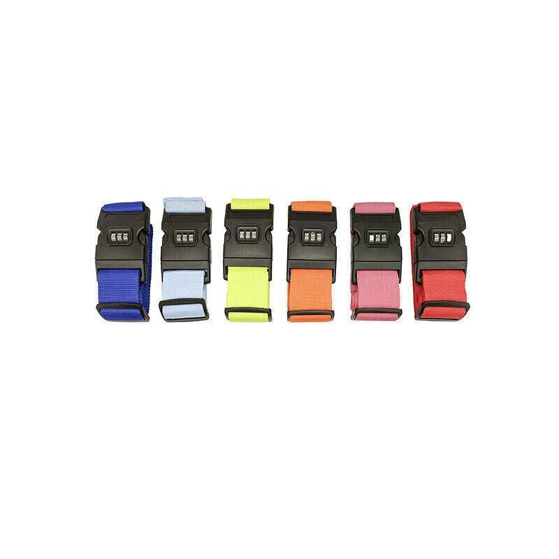Luggage Strap Code Password Travel Suitcase Secure Lock Safe Nylon Packing Belt - Red V528-LUGGAGESTRAP-RED-874470