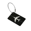 Luggage Tag Aluminum Travel Baggage Suitcase Identity Address Name Label Cards - Black V528-LUGGAGETAG-BLACK-516383