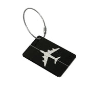 Luggage Tag Aluminum Travel Baggage Suitcase Identity Address Name Label Cards - Black V528-LUGGAGETAG-BLACK-516383
