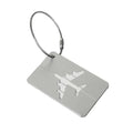 Luggage Tag Aluminum Travel Baggage Suitcase Identity Address Name Label Cards - Silver V528-LUGGAGETAG-SILVER-206696