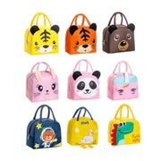 3D Bento Lunch Bag Cartoon Handbag Insulated Food Box Bag for Students LunchTote - Pink Rabbit V528-LUNCH-BAG-FSTZ-106421