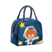 3D Bento Lunch Bag Cartoon Handbag Insulated Food Box Bag for Students LunchTote - Pink Rabbit V528-LUNCH-BAG-FSTZ-106421