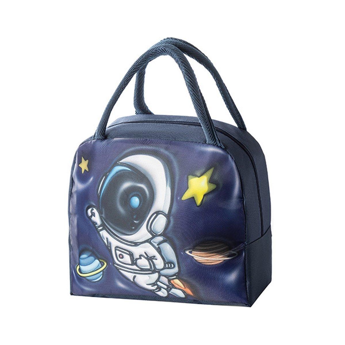 Cute 3D Cartoon Insulated Lunch Bag Oxford Fabric Bento Tote for School Use - Blue Puppy V528-LUNCH-BAG-LSXG-645033