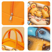 Cute 3D Cartoon Insulated Lunch Bag Oxford Fabric Bento Tote for School Use - Rose Kitten V528-LUNCH-BAG-MHXM-314700