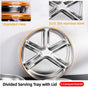 Multi Compartment Lunch Box with Lid Five Compartments Food Storage Fruit Plate V528-LUNCH-BOX-304-1750ML-812059