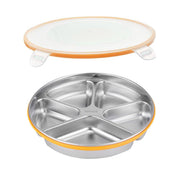 Multi Compartment Lunch Box with Lid Five Compartments Food Storage Fruit Plate V528-LUNCH-BOX-304-1750ML-812059
