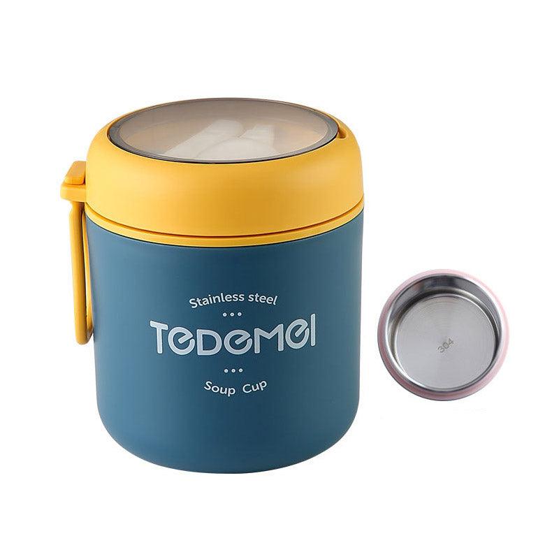 530ml Stainless Steel Insulated Lunch Box Portable Food Storage Mug Soup Meals - Blue V528-LUNCH-BOX-530ML-BLUE-109757