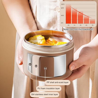 Lunch Box Food Container Thermal Warmer Hot Student Bento Insulated Soup Cup - 650ml V528-LUNCH-BOX-650ML-510760