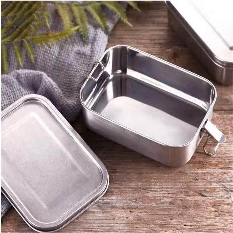 850ml Stainless Steel Square Bento Box Durable Leakproof Food Storage Container V528-LUNCH-BOX-850ML-607270