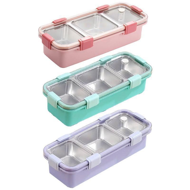 Stainless Steel Lunch Box Compartment Bento Box Food Container for Meal Prep Use - Green V528-LUNCH-BOX-GREEN-557498
